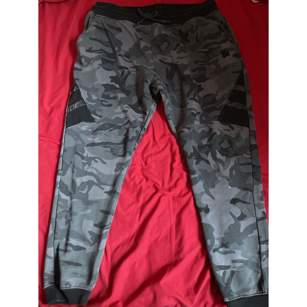 YoungLA Men's Camo Print Active Performance Fitness Joggers 2XL